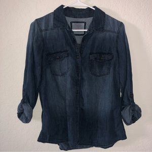 Jean button up shirt